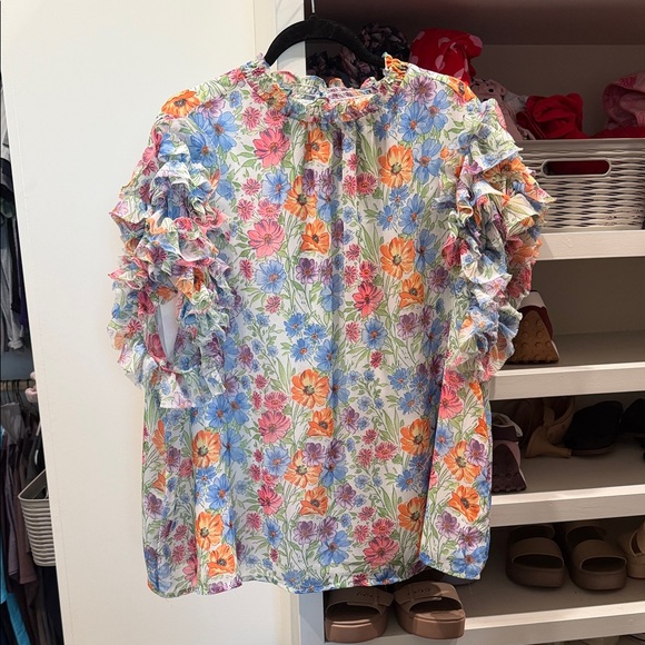 Sugarlips Floral Ruffle Top - Picture 1 of 7